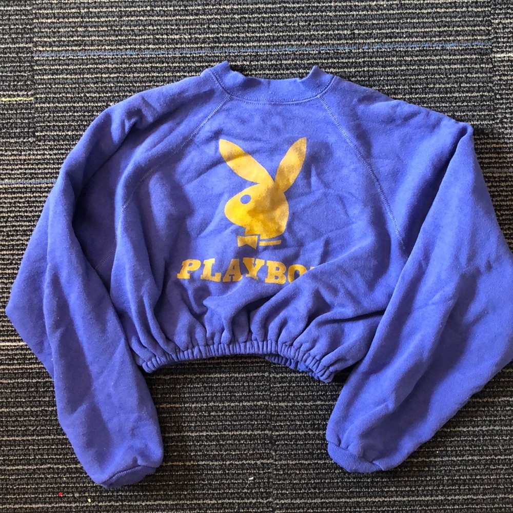 playboy cropped sweater